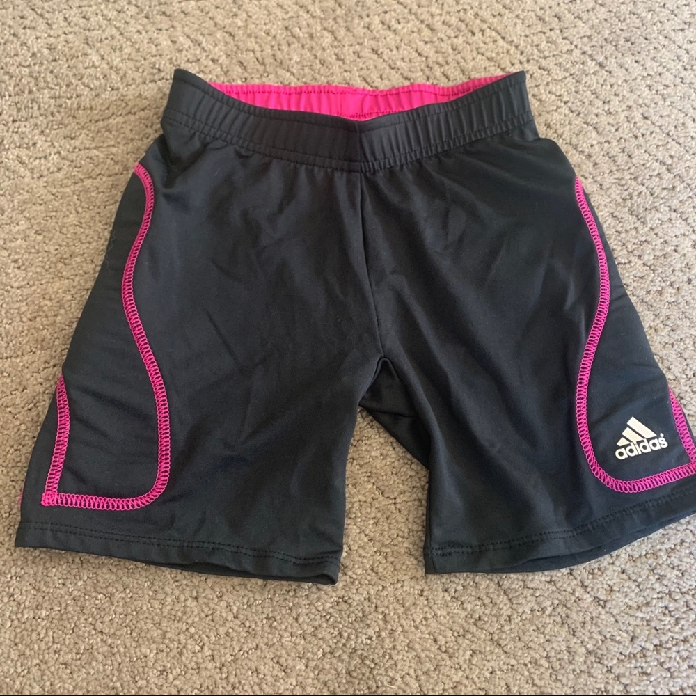 🏷️ Girls Adidas Climalite Padded Spandex Shorts S